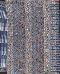 Dark Blue Jaipur Cotton Printed Saree