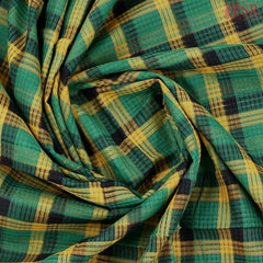 Jungle Green Mangalagiri Cotton Saree