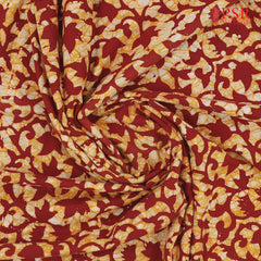 Antique Red Batik Print Running Material
