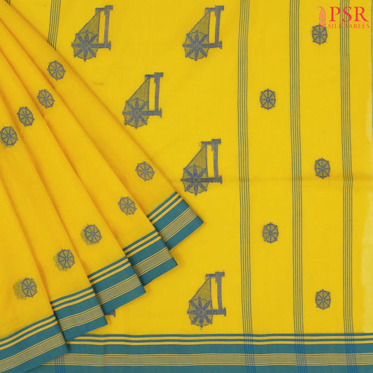 Yellow Byloom Cotton Saree