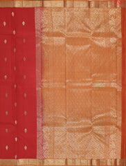 Red Fancy Kanchipuram Silk Saree