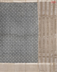 Fossil Grey Assam Saree