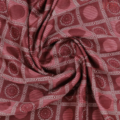 Maroon Chanderi Silk Cotton Saree