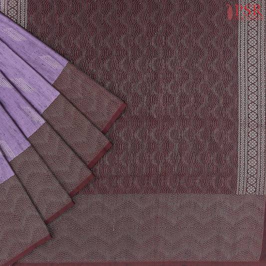 Heather Purple Jute Art Silk Saree