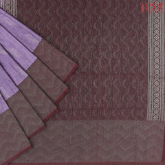 Heather Purple Jute Art Silk Saree