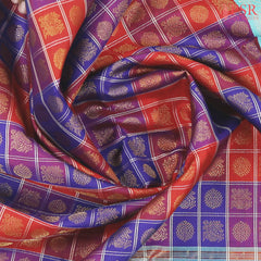 Multicolor Kanchipuram Jacquard Silk Saree