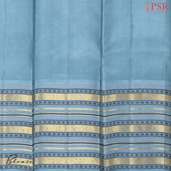 Powder Blue Kanchipuram Silk Saree