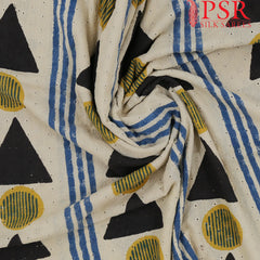 Beige Hacoba Embroidery Running Material