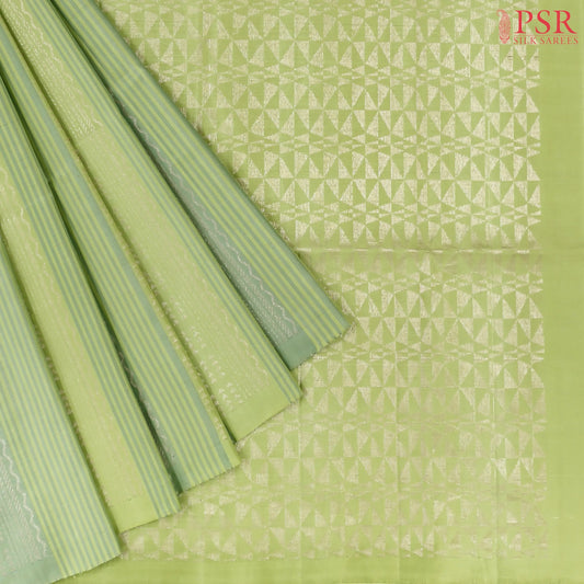 Pastel Green Soft Silk Saree