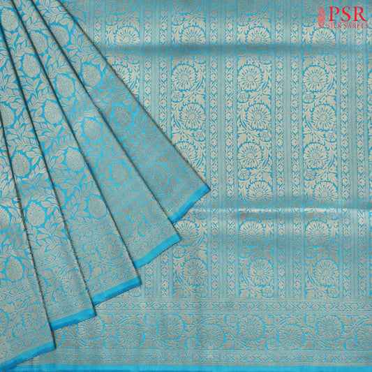 Capri Blue Summer Silk Saree