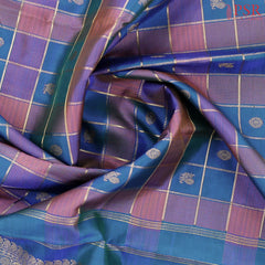 French Blue Kanchipuram Silk Saree