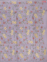 Light Wisteria Organza Embroidery Saree