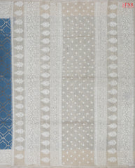 Cerulean Blue Munga Silk Saree