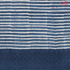 Prussian Blue Hacoba Embroidery Running Material
