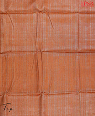 Saffron Orange Tassar Dress Material
