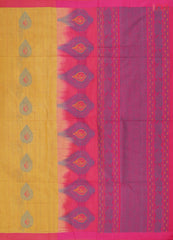 Mustard Yellow Kovai Cotton Saree