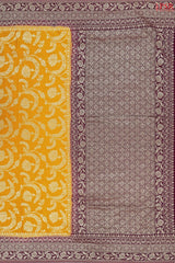 Amber Yellow Georgette Saree