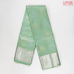 Pastel Green Kanchipuram Jacquard Silk Saree