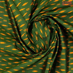 Dark Green Pochampally Silk Saree