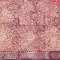 Dark Pink Chanderi Silk Cotton Saree