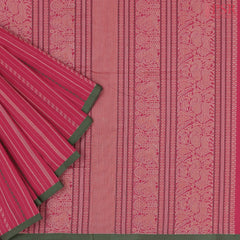 Cerise Pink Kalakshetra Kovai Cotton Saree