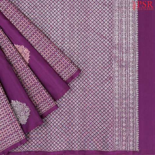Magenta Purple Kanchipuram Silk Saree
