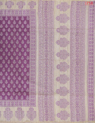 Orchid Purple Ghicha Tassar Saree