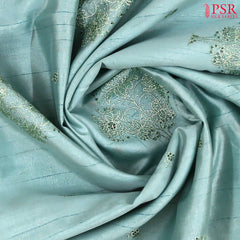 Light Blue Kosa Embroidery Saree