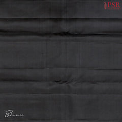 Dark Onion Pink & Black Kanchipuram Half & Half Silk Saree