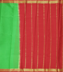 Parrot Green Mysore Silk Saree