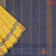 Canary Yellow Kanchi Cotton Saree