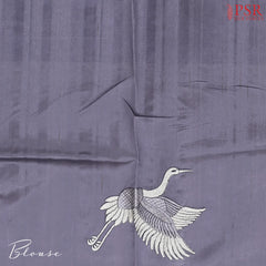 Grey Tricolor Semi Tussar Saree
