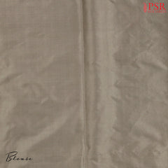 Fossil Grey Banaras Katan Silk Saree