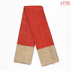 Royal Red Kanchipuram Jacquard Silk Saree