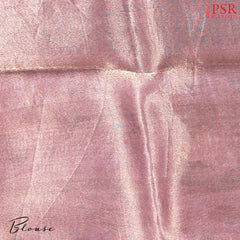 Olives And Purple Tissue Organza Silk Saree