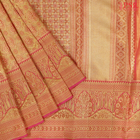 Golden Bridal Kanchipuram Tissue Silk Saree