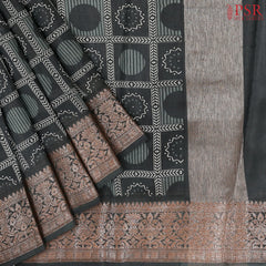 Phthalo Green Chanderi Silk Cotton Saree