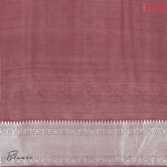 Dusty Rose Georgette Silk Saree