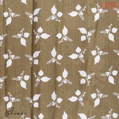 Light Khaki Semi Tussar Saree