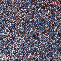 Dark Blue Jaipur Cotton Printed Saree