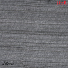 Charcoal Grey Semi Dupion Saree