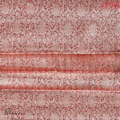 Crimson Silk Cotton Cut Work Saree