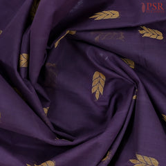 Aubergine Purple Kanchi Cotton Saree