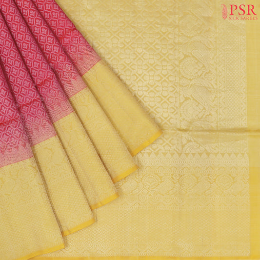 Punch Pink Soft Silk Saree