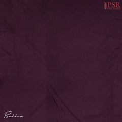 Dark Mulberry Purple Semi Crepe Dress Material