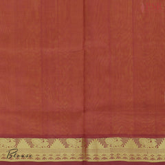 Marigold Yellow Cotton Silk Saree