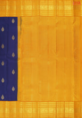 Dark Blue Kanchipuram Silk Saree