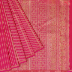 Magenta Pink Bridal Kanchipuram Silk Saree