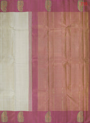 Parchment Beige Kanchipuram Silk Saree