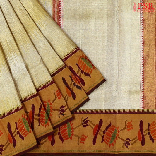 Golden Bridal Kanchipuram Tissue Silk Saree